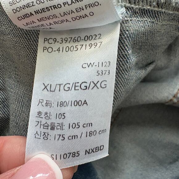 Levi Strauss Signature Gold Denim Trucker Jacket Men XL Y2K Streetwear Skater - Picture 7 of 8